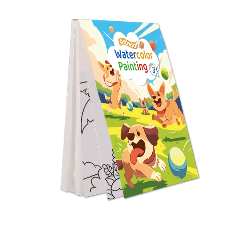 Ocean Scene Watercolor Coloring Book